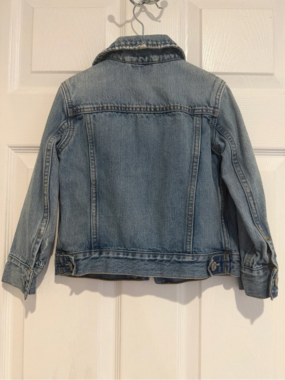 GAP Boys 4T Denim Jacket Light Wash Distressed Trucker Jean Jacket